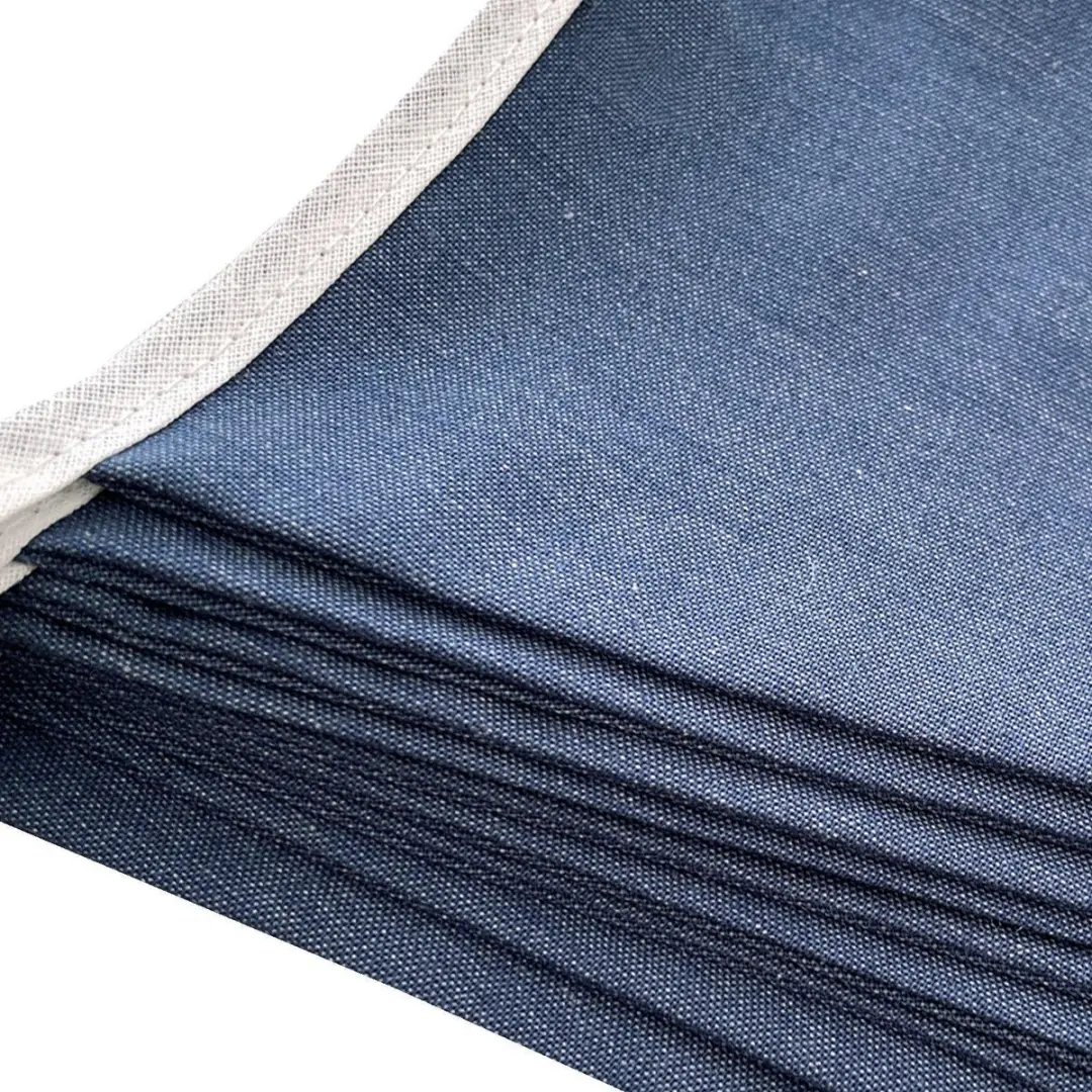 BINK Bedding Stoffen Slinger Vlaggenlijn Jeansblauw - 5m 9 Stuks