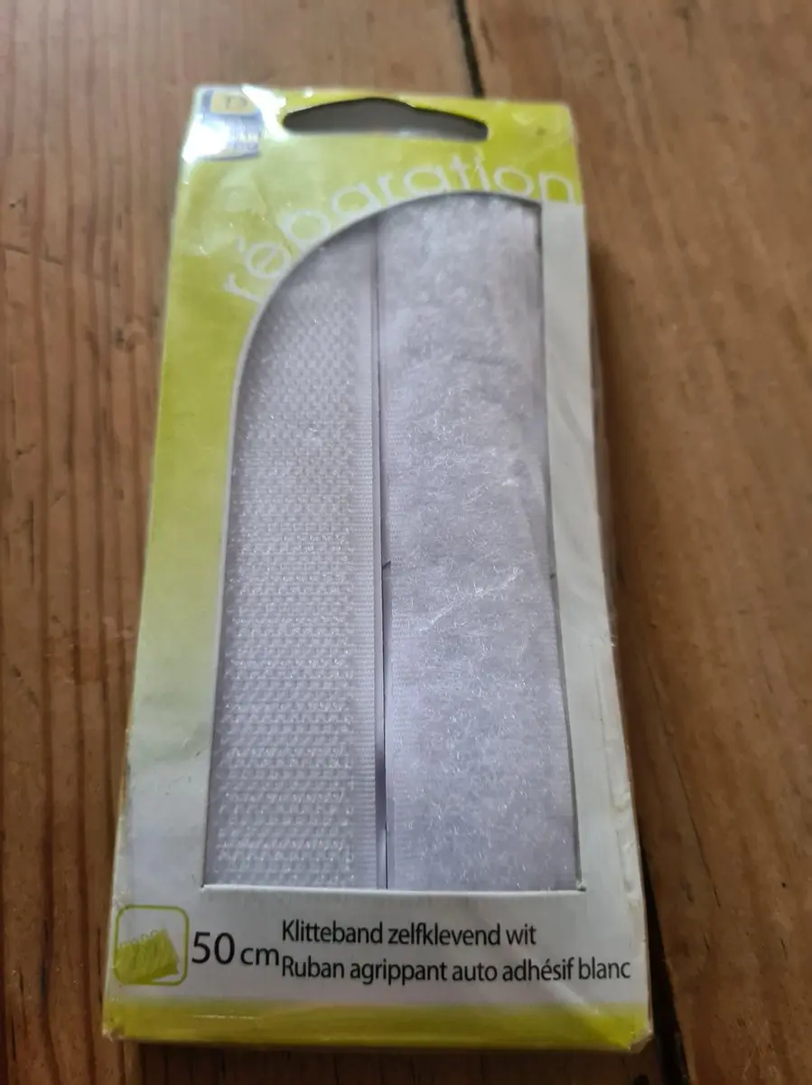 Sorbo Klittenband Wit 50cm x 25mm