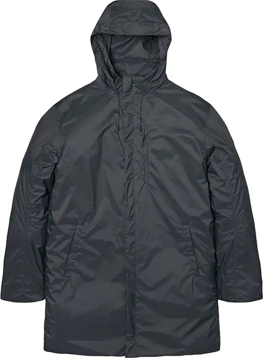Rains Padded Coat Slate - Regenjas - XS