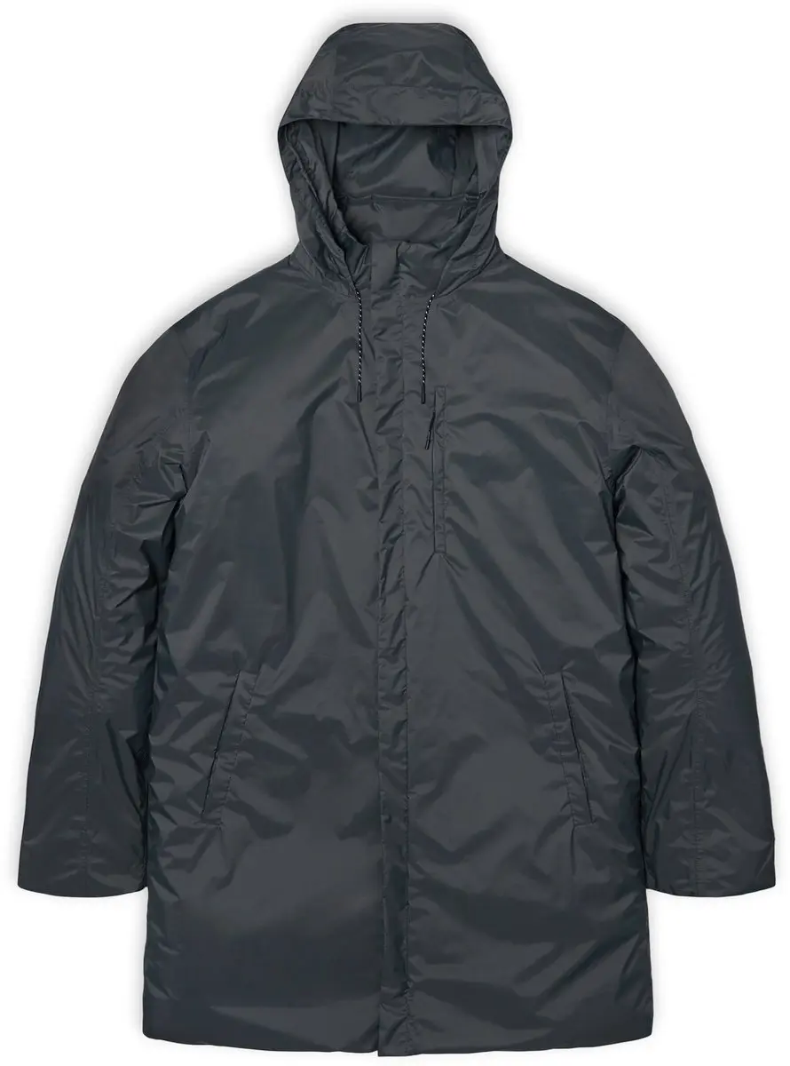 Rains Padded Coat Slate - Regenjas - XS