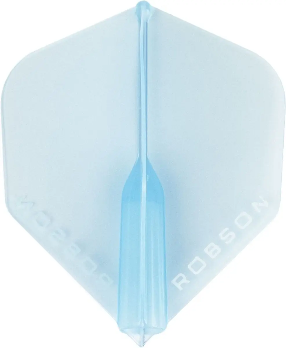 Bull's Robson Plus Crystal Clear Blue Dart Flights - 3 Stuks
