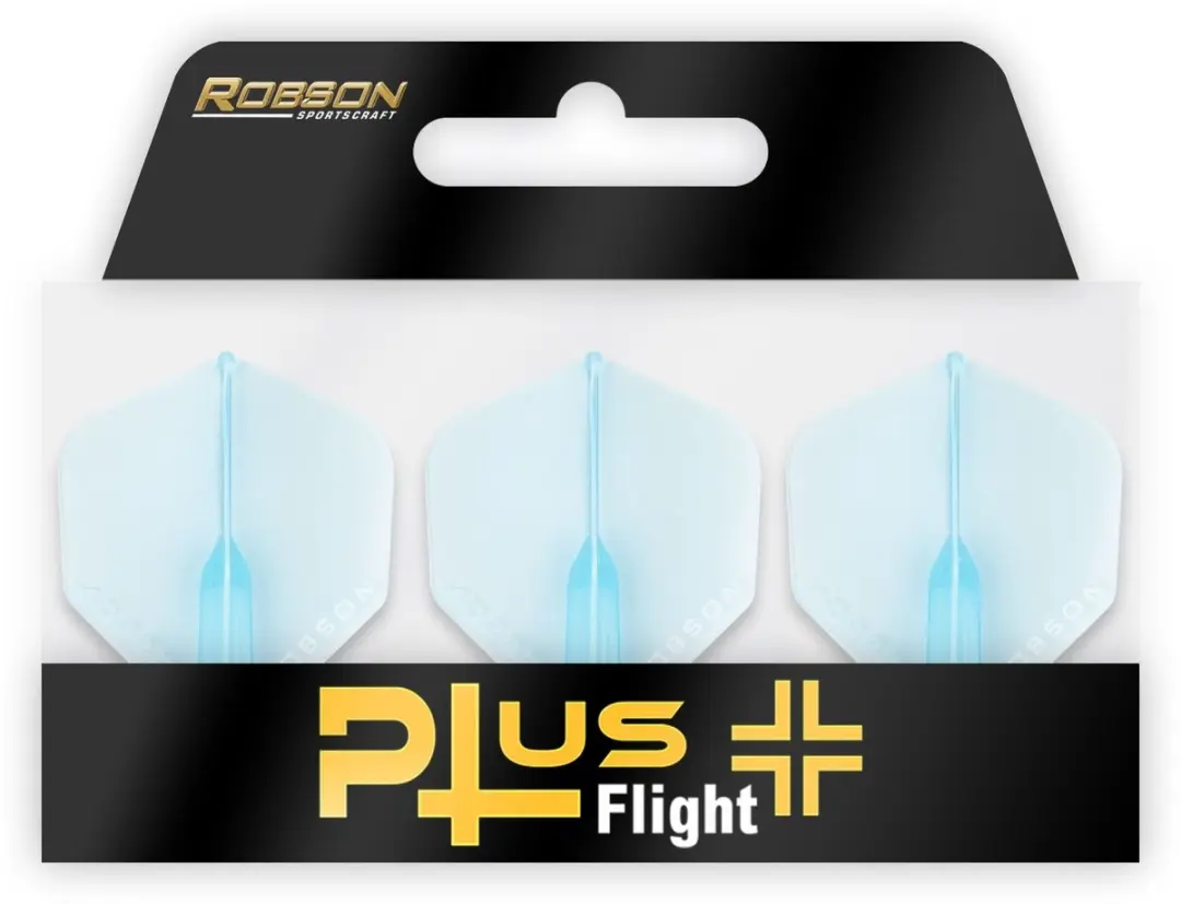 Bull's Robson Plus Crystal Clear Blue Dart Flights - 3 Stuks