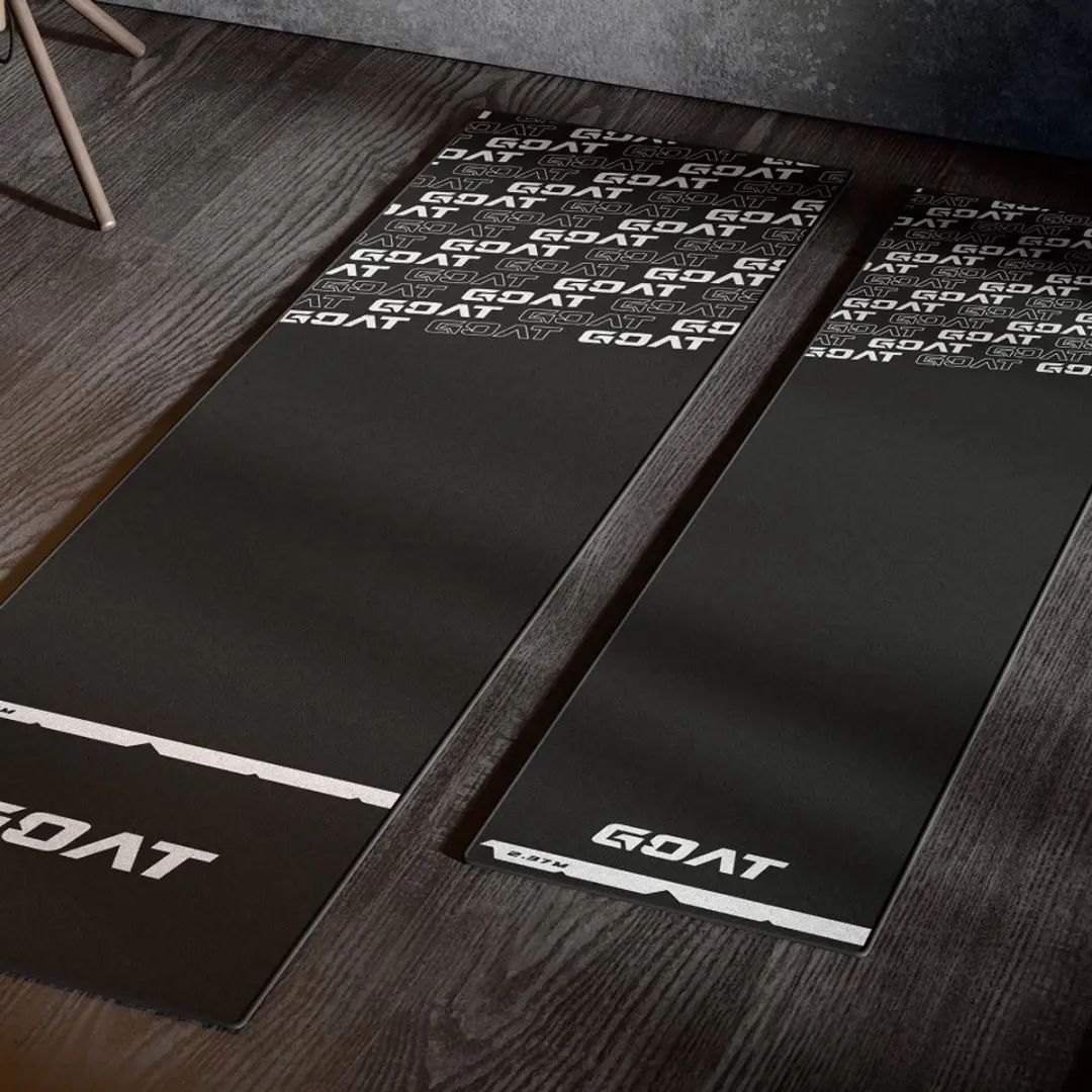 goat Carpet Dartmat GD2200010 - 241x60cm - Zwart/Wit