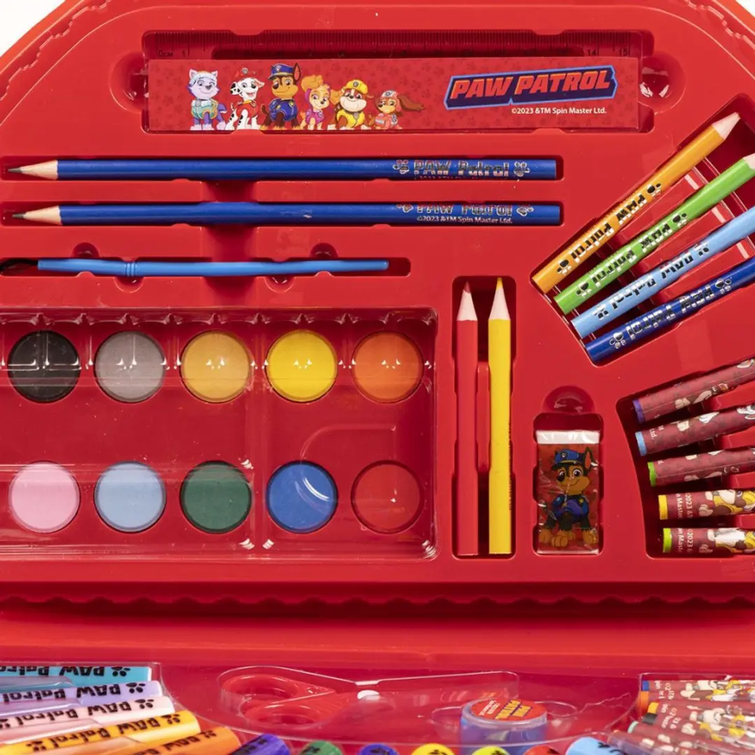 PAW Patrol Tekenkoffer - 50 Stuks - Rood - afbeelding 6 van 6