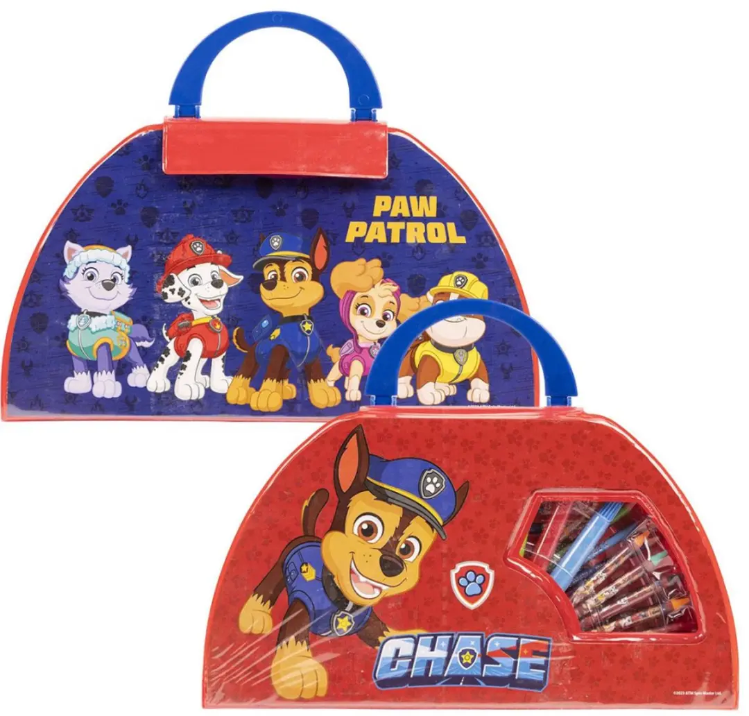 PAW Patrol Tekenkoffer - 50 Stuks - Rood