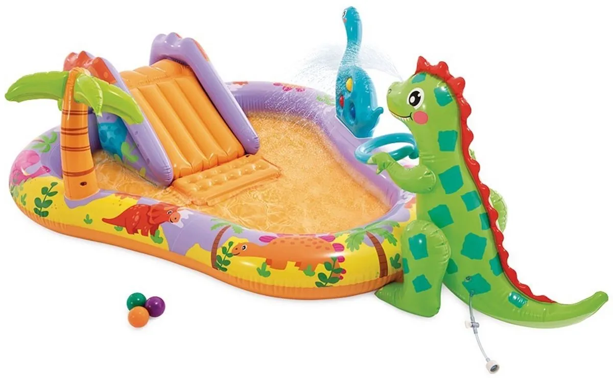 Intex Dino Park Opblaaszwembad 201x157x69cm