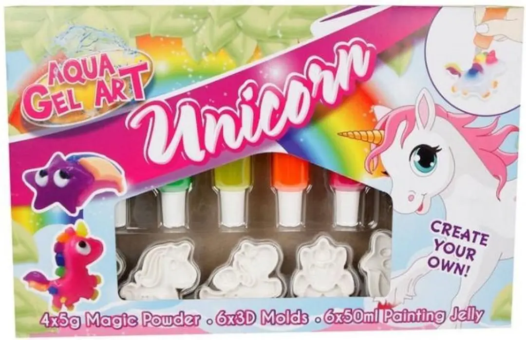 Unicorn 3D Aqua Gel Figuren Set - Multicolor