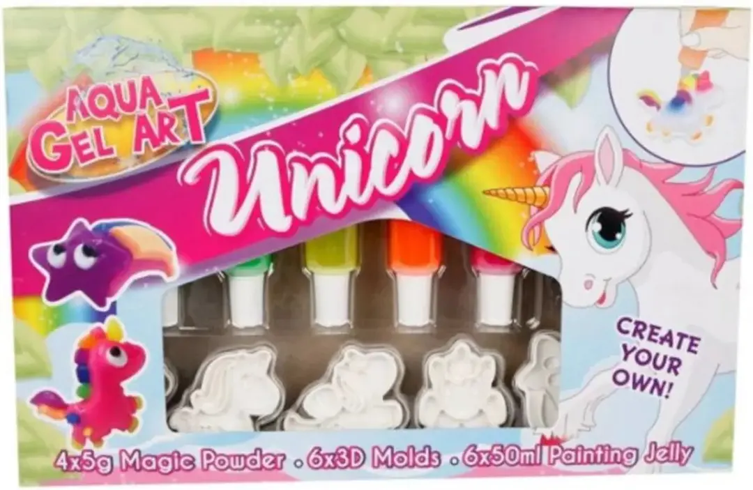 Unicorn 3D Aqua Gel Figuren Set - Multicolor