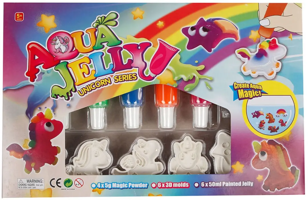Unicorn 3D Aqua Gel Figuren Set