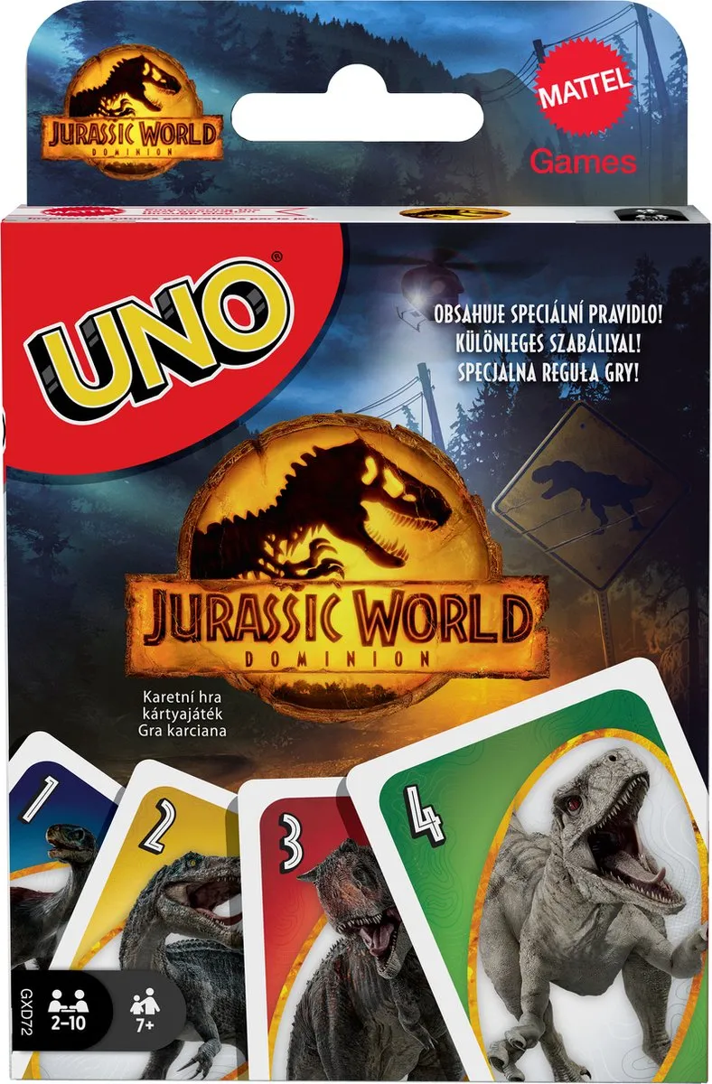 Mattel UNO Jurassic World Kaartspel