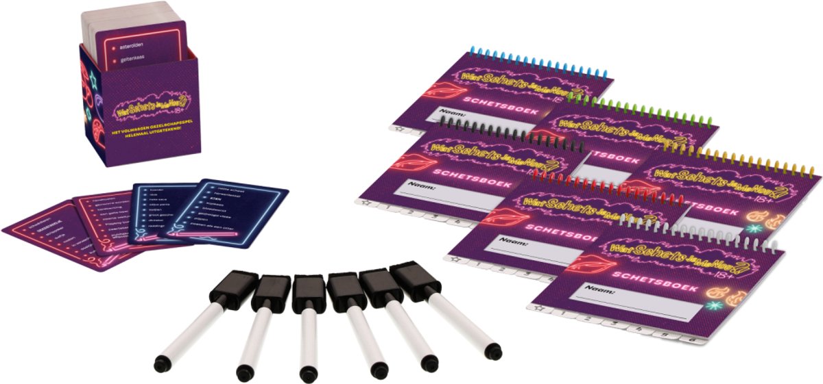 Goliath Wat Schets Je Me Nou 18+ - Partyspel - Tekenspel - Raadspel