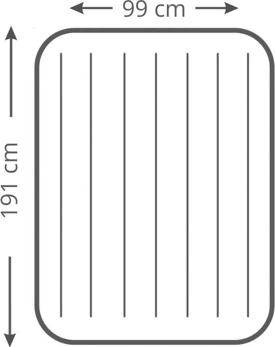 Intex PremAire II Luchtbed 2 Persoons - 203x152x46cm - Grijs