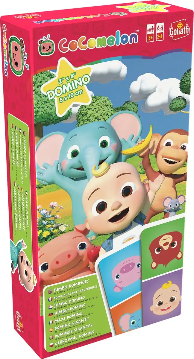 Goliath CoComelon Jumbo Dominoes 28 Stuks