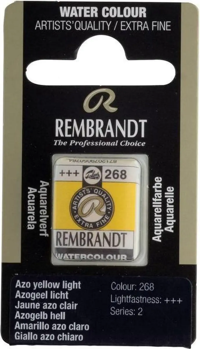 Rembrandt Waterverf Napje Azo Yellow Light 10g