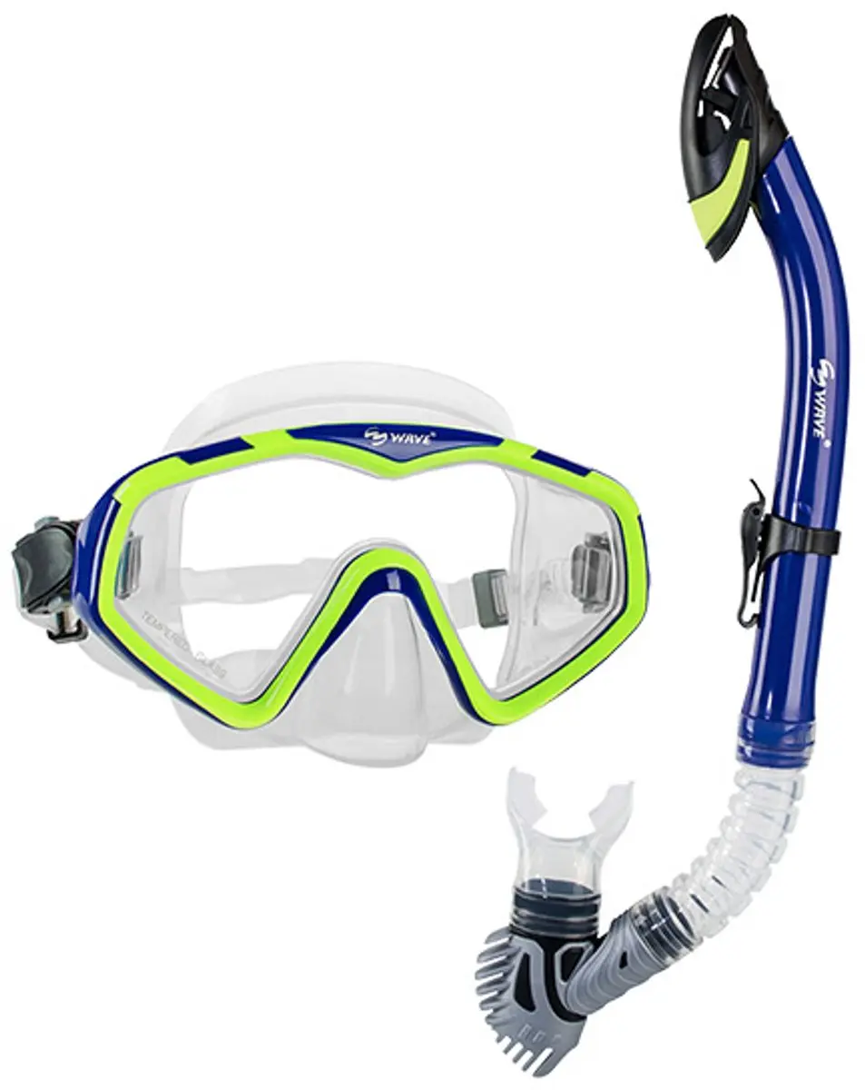 Aquatech Snorkelset Pro X 926496 - Blauw