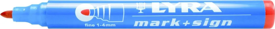 Lyra Mark + Sign Merkstift 4020017 - Rood