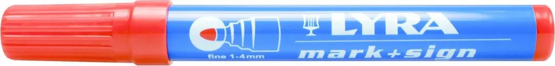 Lyra Mark + Sign Merkstift 4020017 - Rood