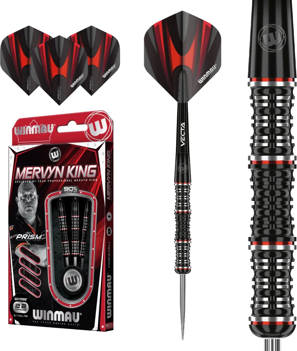 Winmau Mervyn King Special Edition Dartpijlen