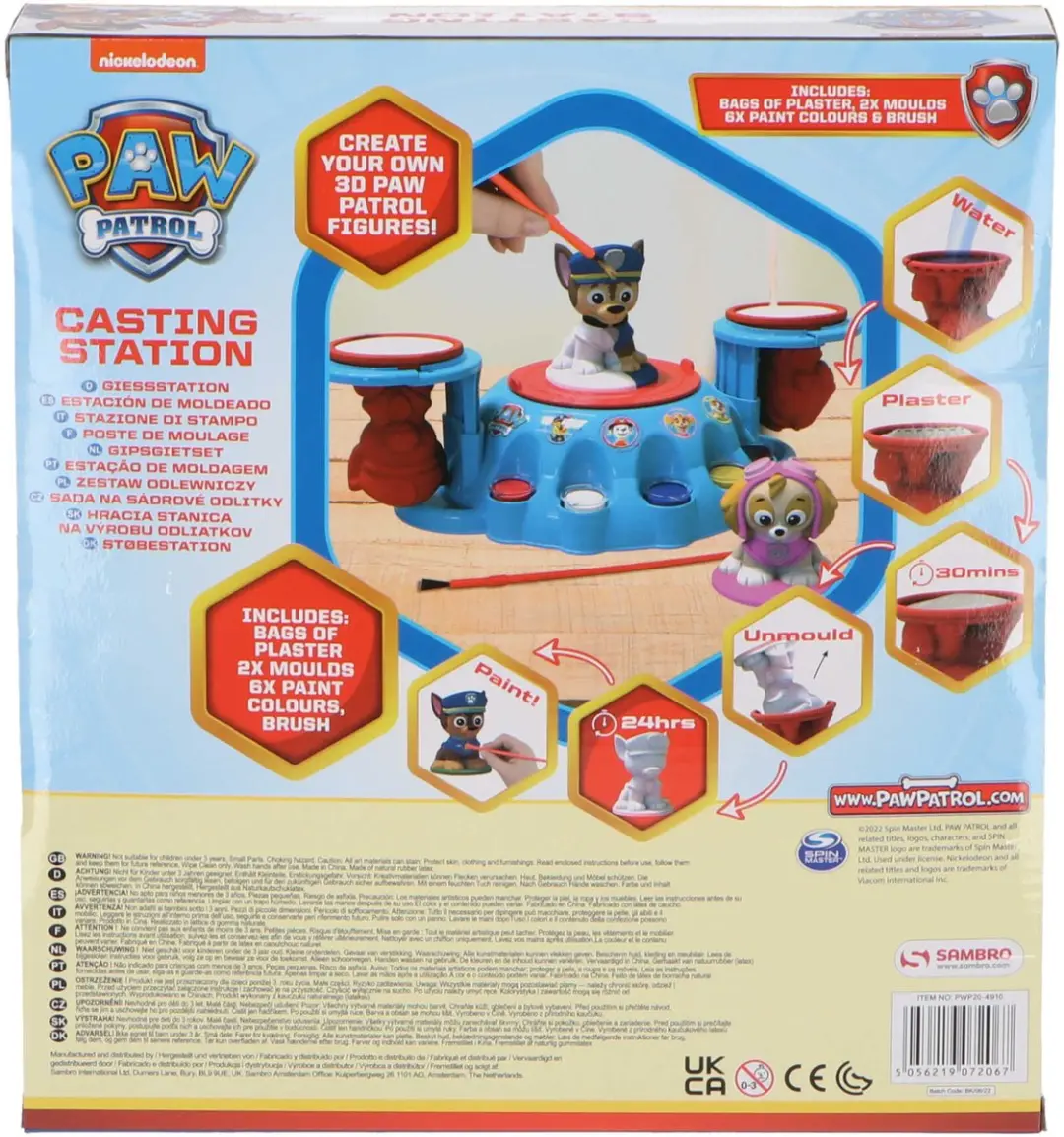 PAW Patrol Gips Figuren Maken Set - Blauw