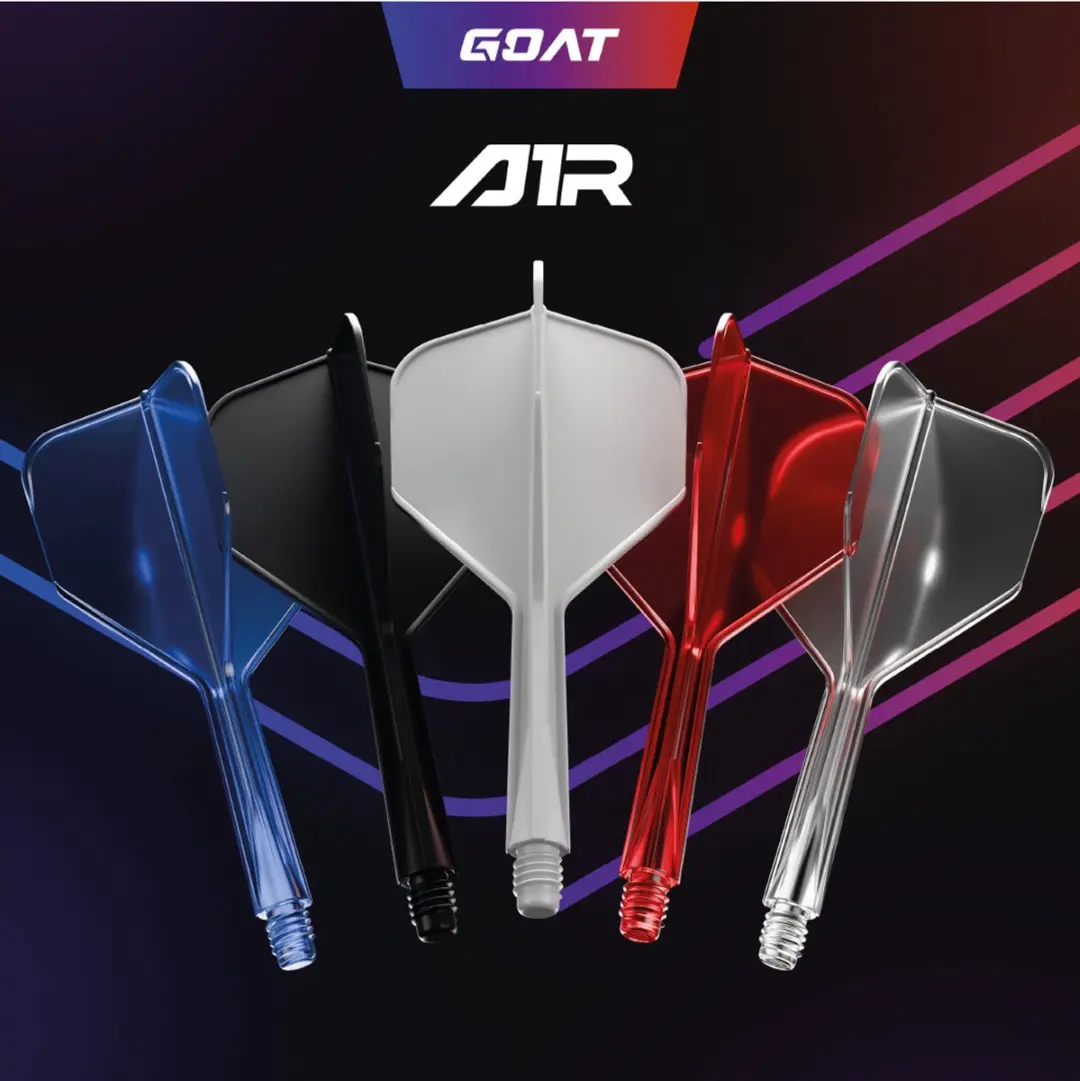 goat Air Red Clear NO6 Dart Flights