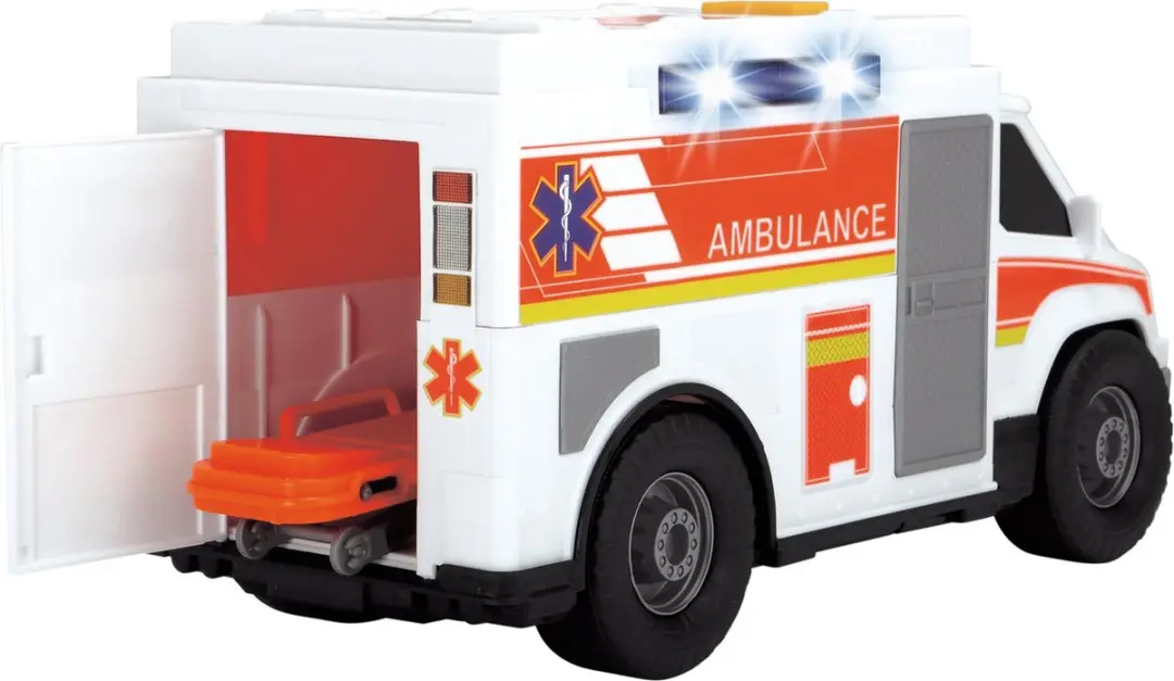 Dickie Toys Ziekenwagen 30cm - Licht & Geluid - Wit
