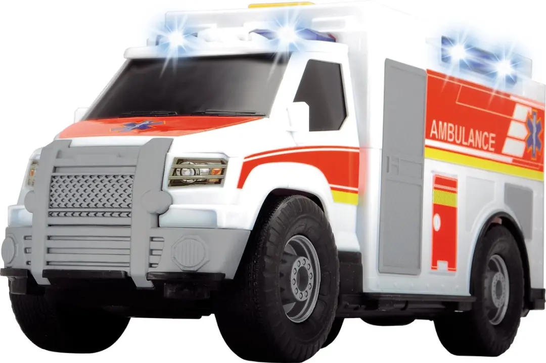 Dickie Toys Ziekenwagen 30cm - Licht & Geluid - Wit