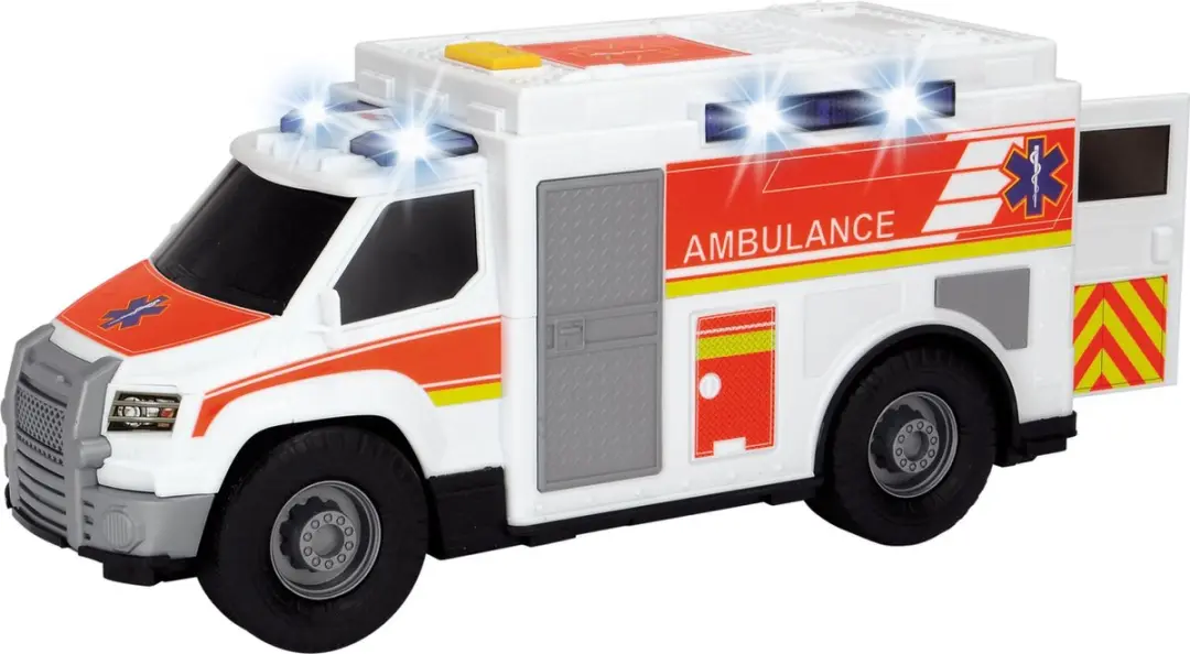 Dickie Toys Ziekenwagen 30cm - Licht & Geluid - Wit