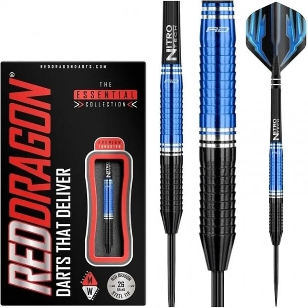 Red Dragon Razor Edge ZX-3 Dartpijlen - 3 Stuks - ZwartBlauw