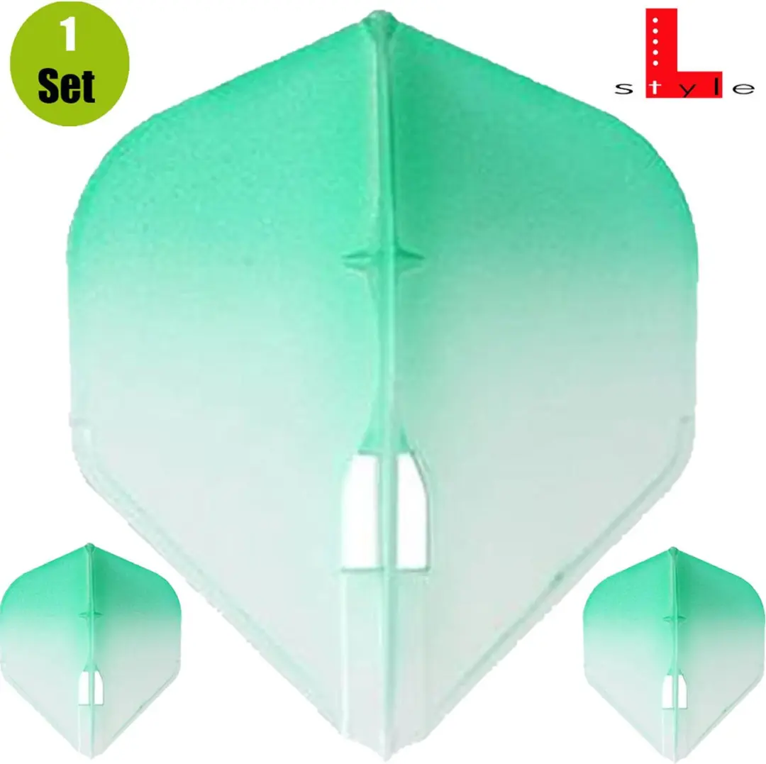 L-Style Champagne L1 Standard Dart Flights - Groen - 3 Stuks