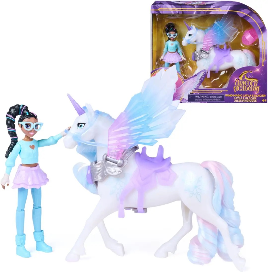 Unicorn Academy Layla & Glacier Meerkleurig Poppen