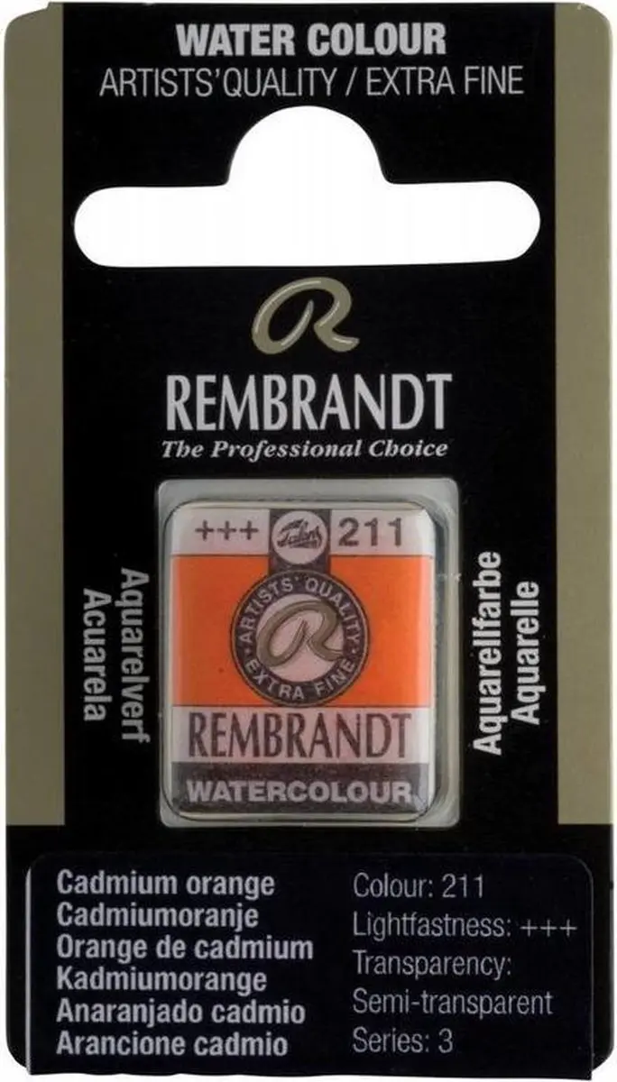 Rembrandt Waterverf Napje Cadmium Orange 10g
