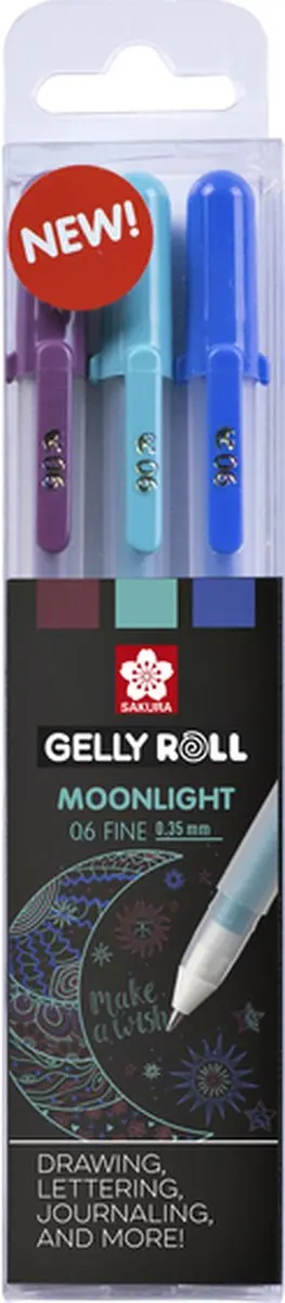 Sakura Gelly Roll Moonlight 06 Galaxy - 3 Stuks