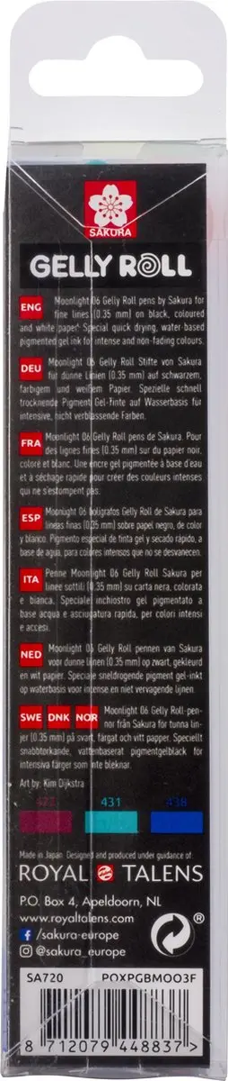 Sakura Gelly Roll Moonlight 06 Galaxy - 3 Stuks