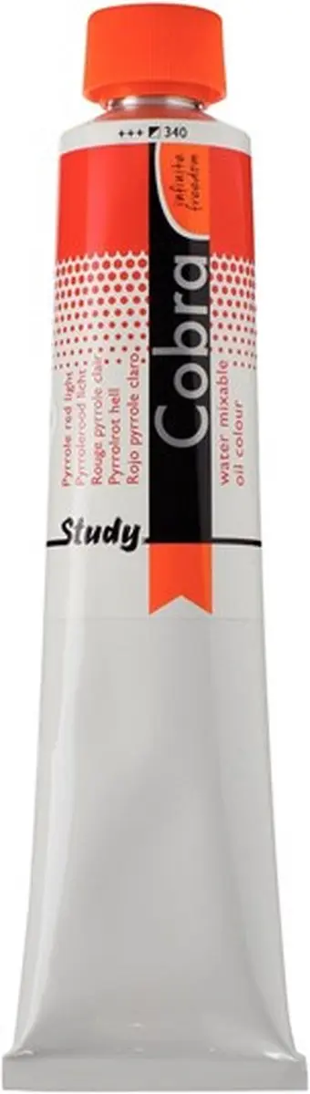 Cobra Study Waterverf Pyrrolerood licht 340