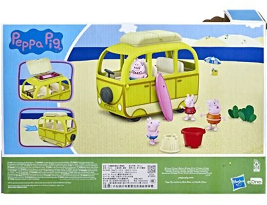 Peppa Pig Peppa's Strand Camper Speelfigurenset F36325L1 - Multikleur