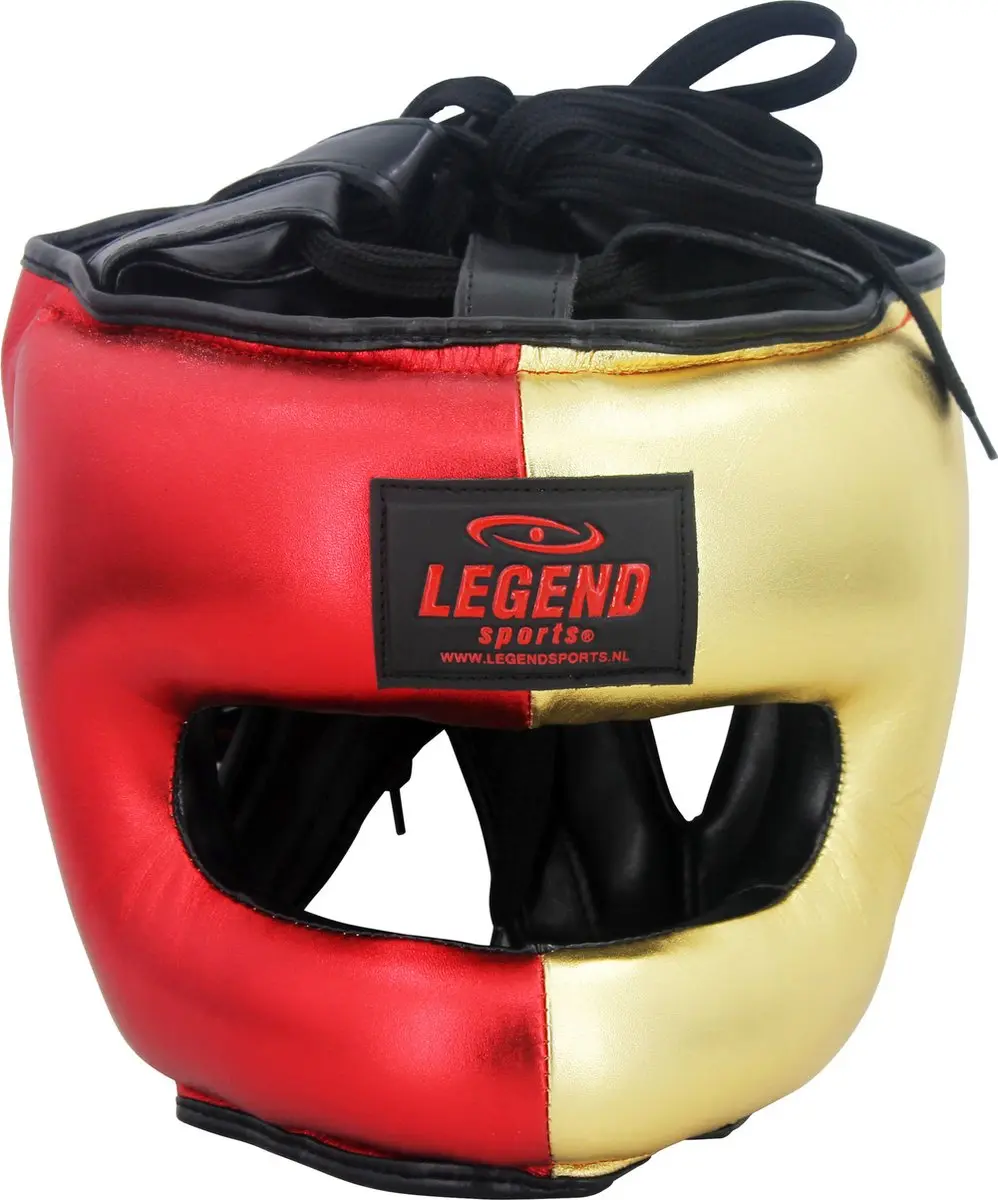 Legend Golden Boy M Hoofdbeschermer + Neusbeschermer - Rood/Goud