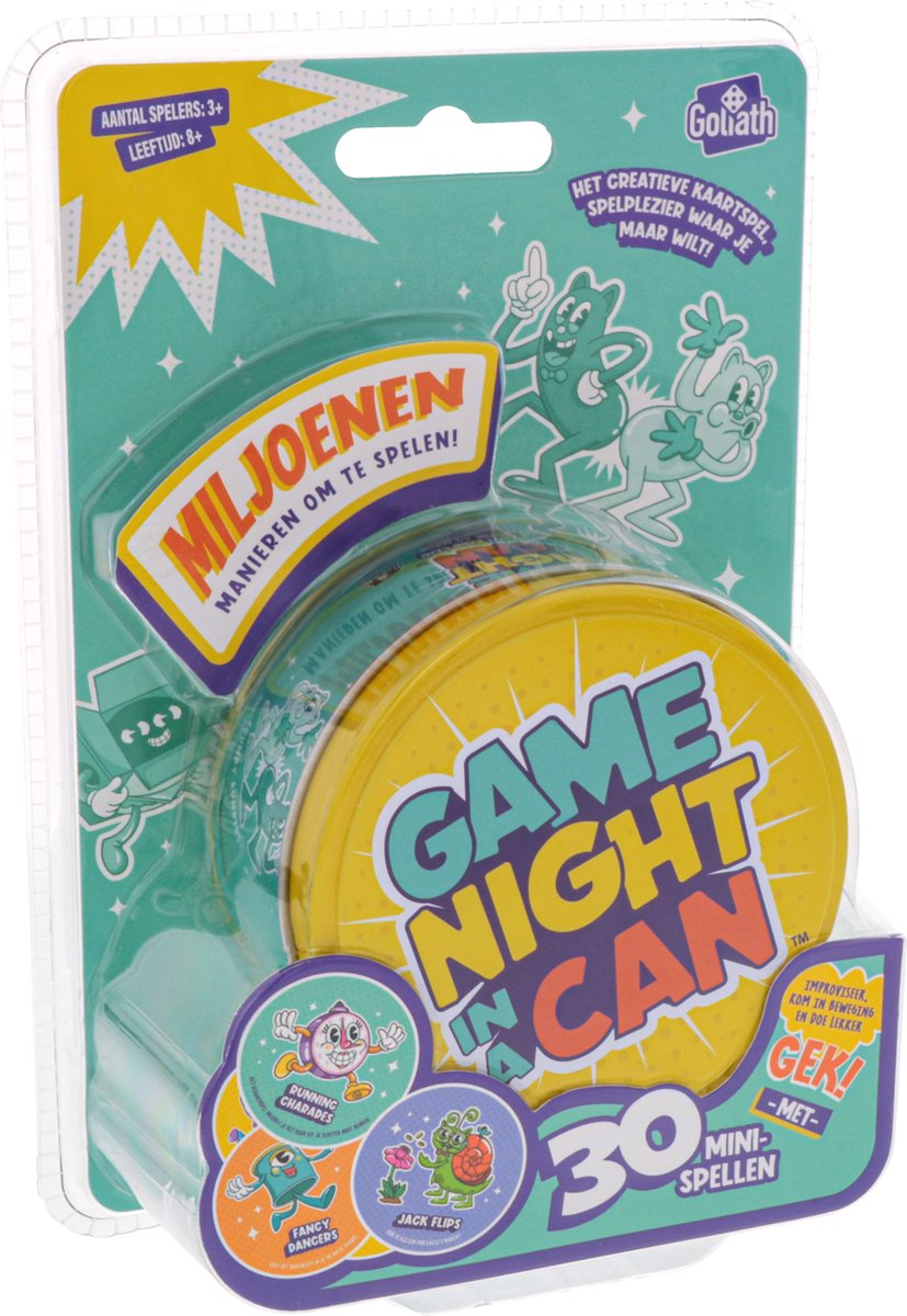 Goliath Game Night In A Can Blister - Kaartspel - Partyspel - Ook Met Grote Groepen Te Spelen!