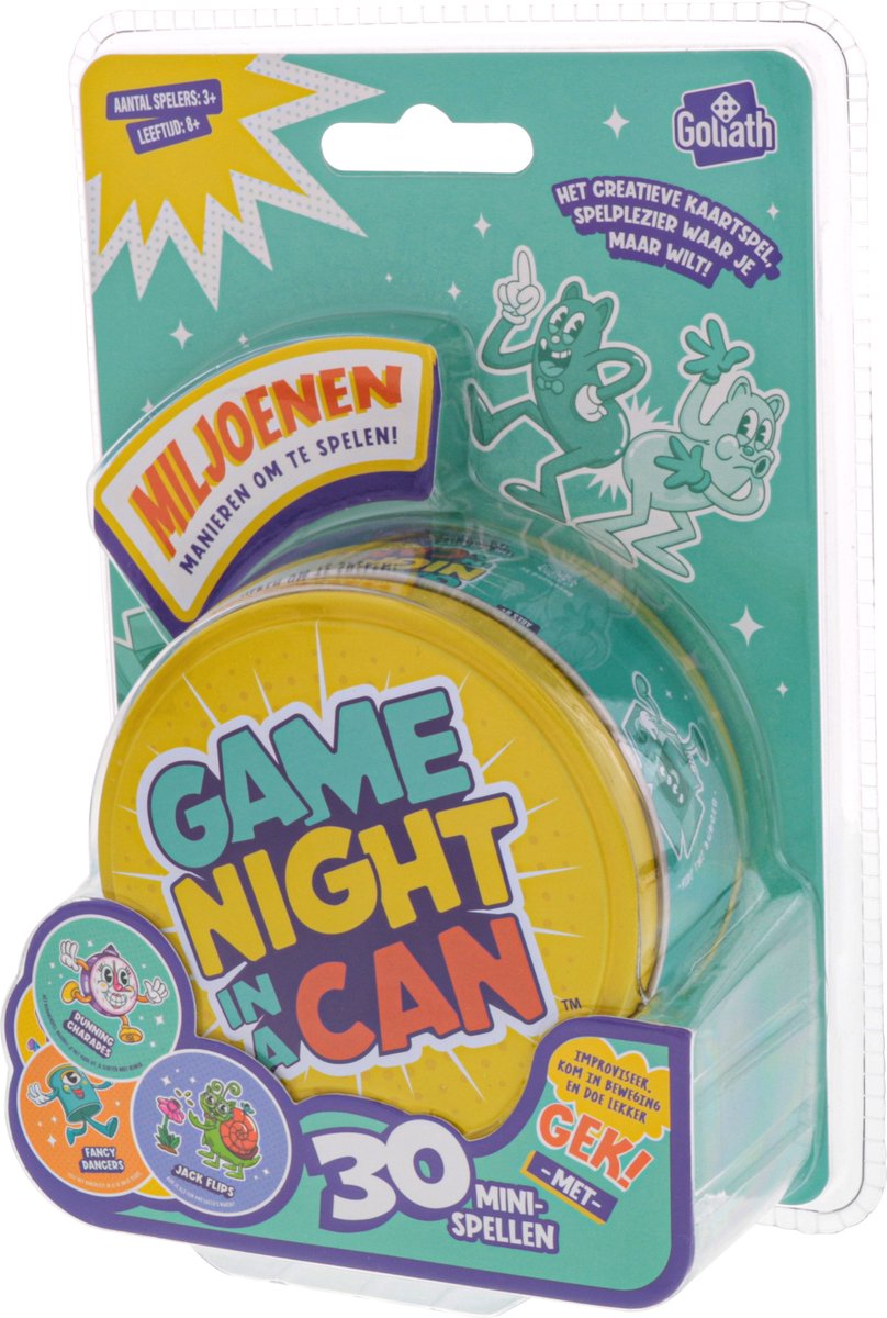 Goliath Game Night In A Can Blister - Kaartspel - Partyspel - Ook Met Grote Groepen Te Spelen!