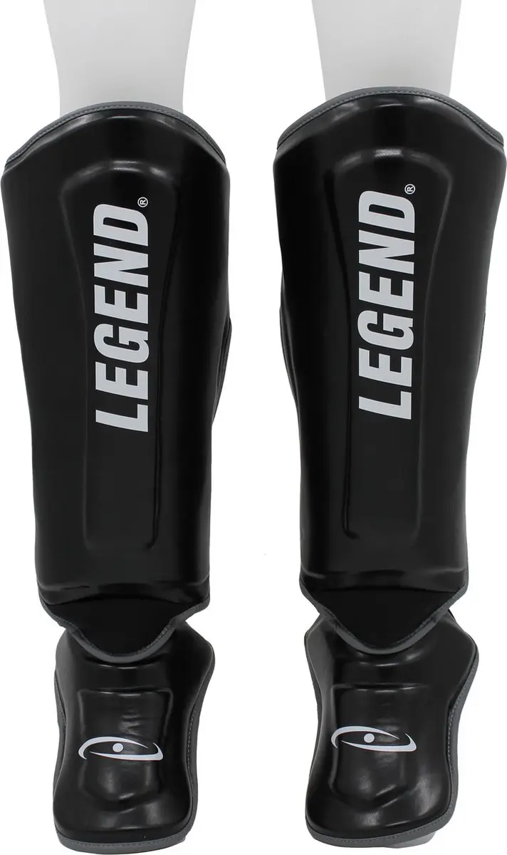 Legend Kickboks Scheenbeschermers Protect Plus - Zwart/Wit - XS - afbeelding 6 van 6