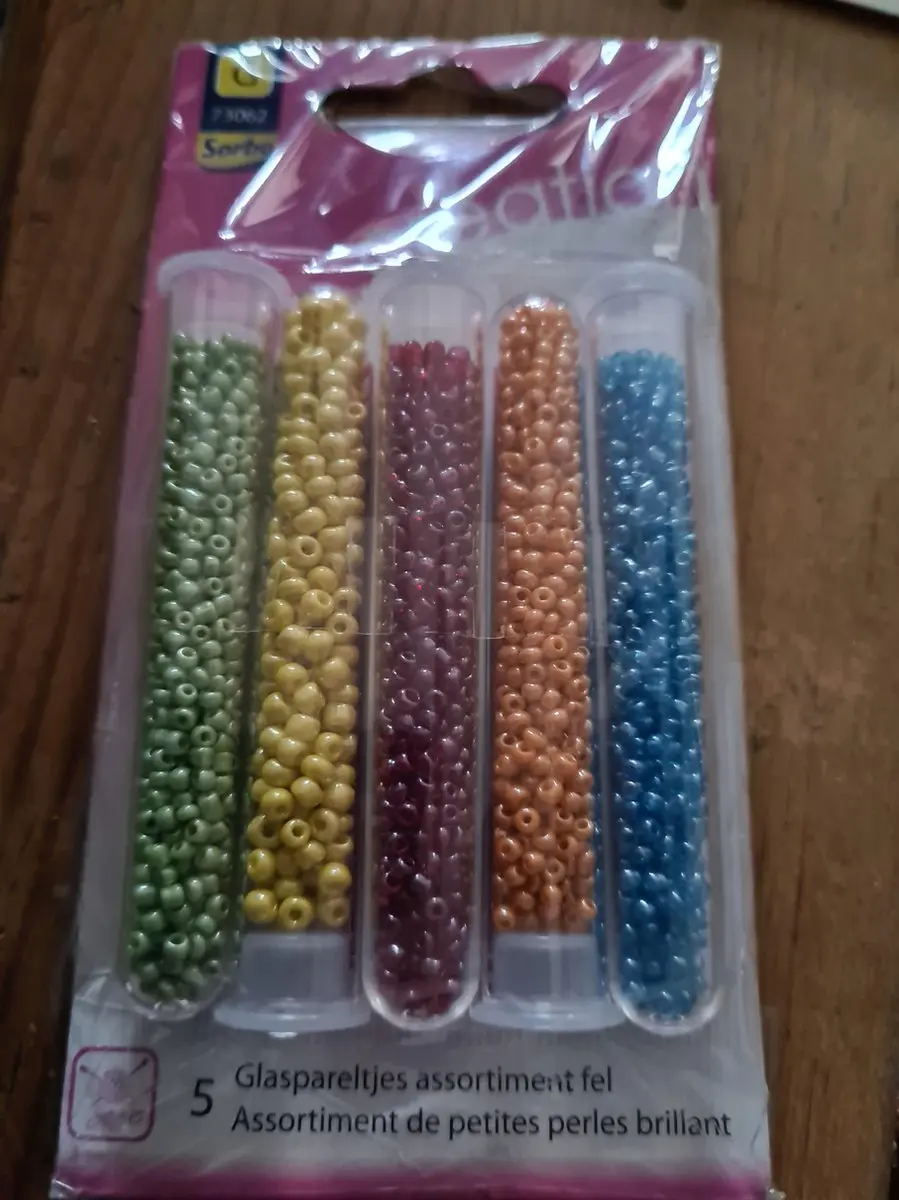 Sorbo Glaspareltjes Assortiment - 5 Kleuren