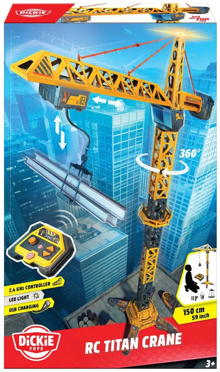 Dickie RC Titan Crane - 3x AAA - Multicolor