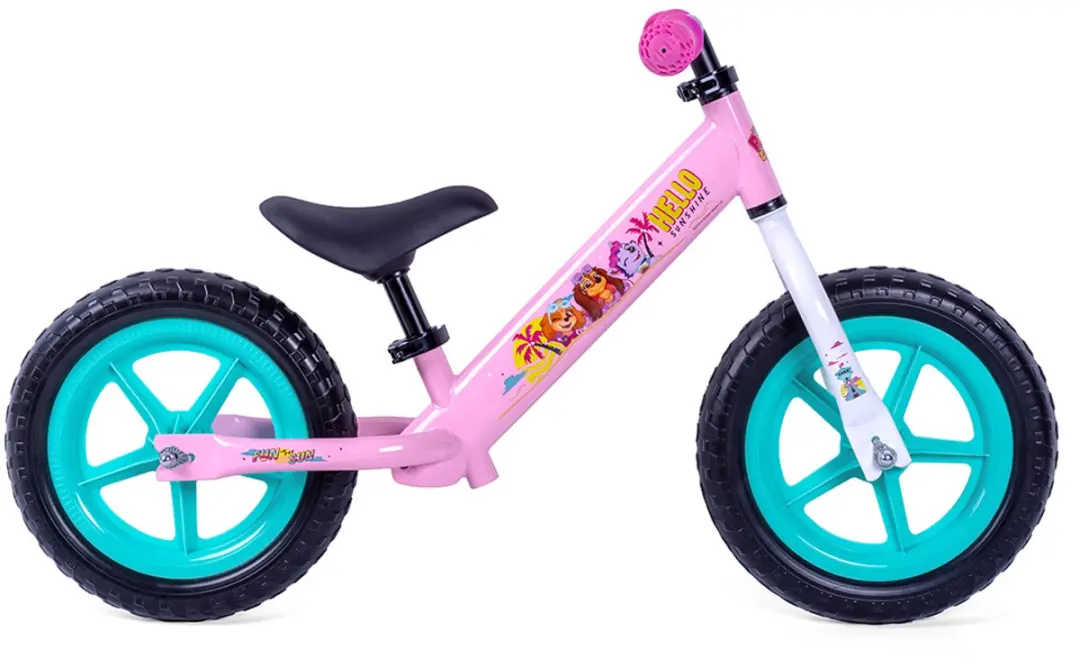 PAW Patrol Loopfiets 11 inch - Roze - Nickelodeon