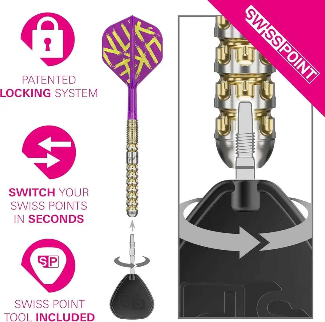 Target Luke Littler Gen 1 Prodigy Darts 22G - 90% Tungsten - 3 Stuks - afbeelding 6 van 6