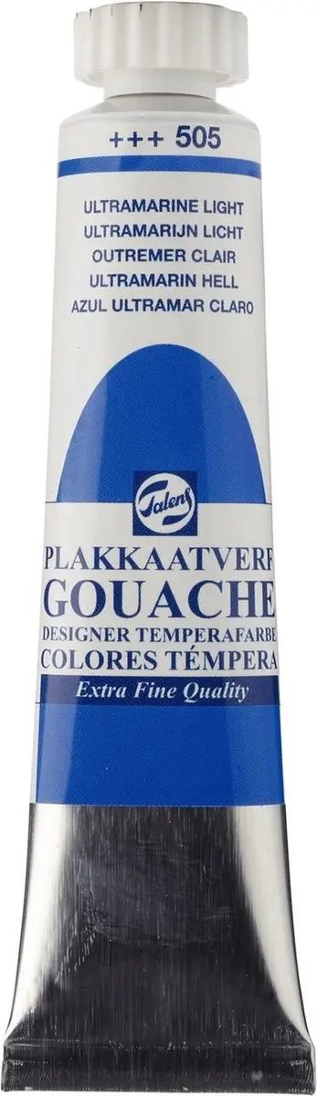 Talens Gouache Extra Fine 505 Ultramarijn Licht 20ml