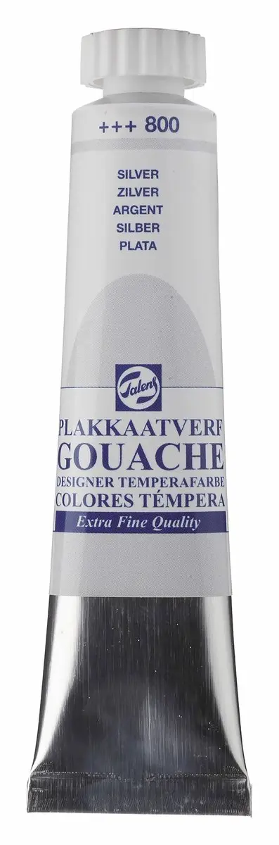 Talens Plakkaatverf Gouache Extra Fine Zilver 20ml