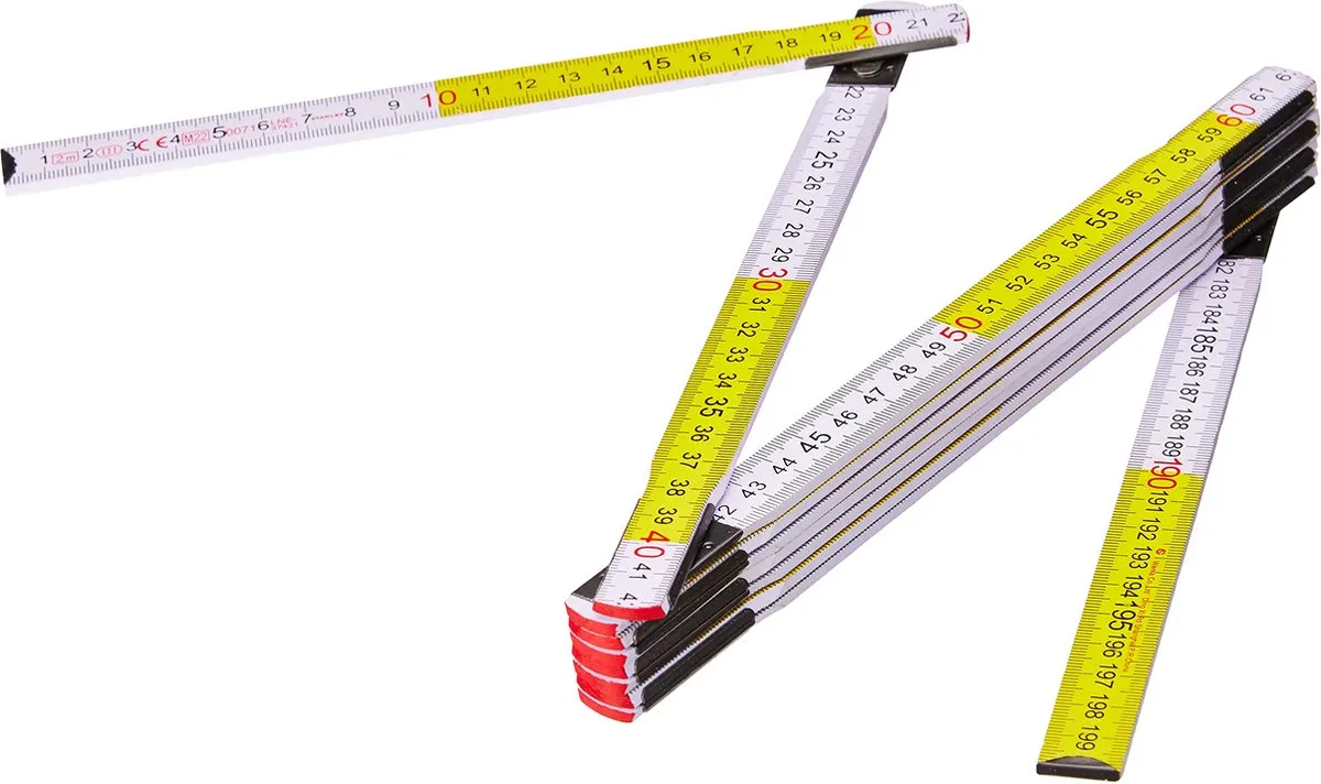 Stanley Duimstok 2m - 15mm Geel/Wit