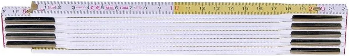 Stanley Duimstok 2m - 15mm Geel/Wit