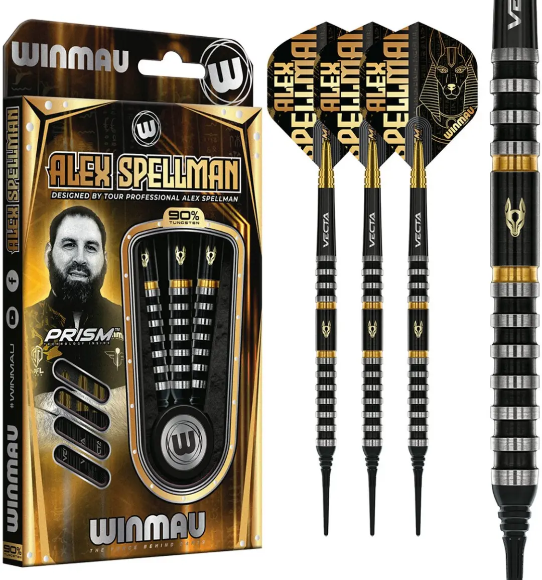 Winmau Alex Spellman 90% Soft Tip Darts