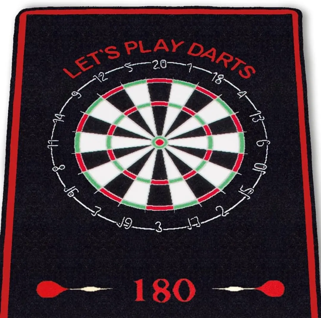 XQMax Carpet Dartmat QD2400000 - 237x80cm - Rood/Zwart