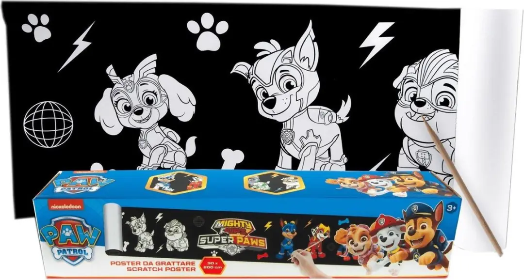 PAW Patrol Junior Krasposter 30x200cm - Zwart